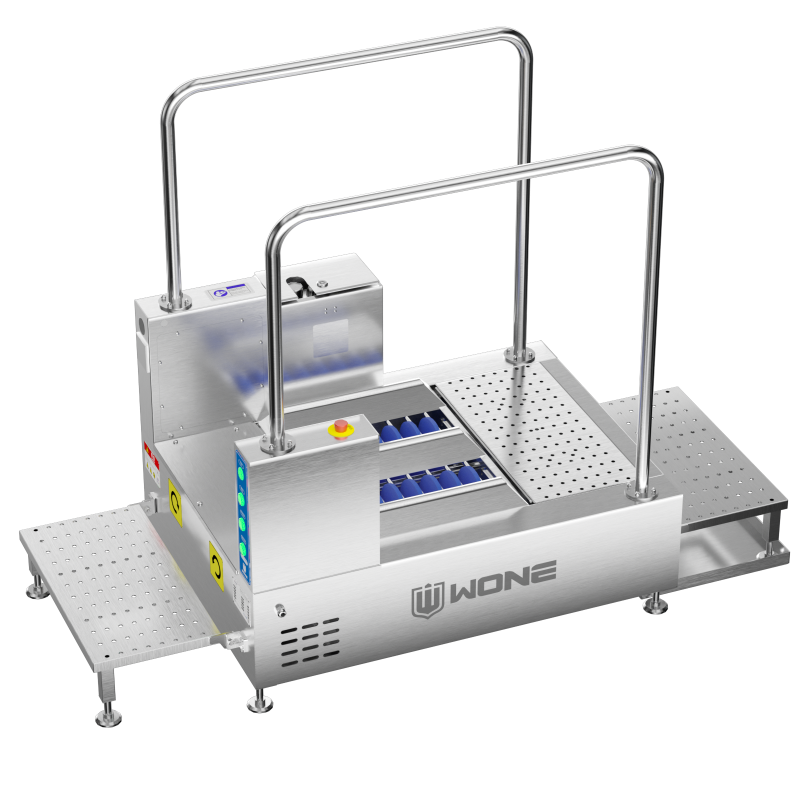 Automatic boot clearance scrubber